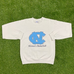 Vintage UNC University of North Carolina Tar Heels Women&#39;s Crewneck Sweatshirt Gildan Size Small NCAA College Basketball Sports 1990s