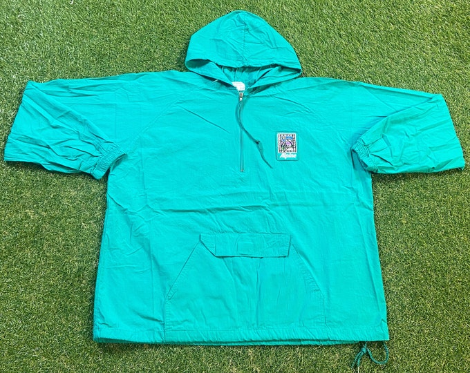 Vintage Alpine Windbreaker Hoodie Jacket Size Xtra Large XL Classic Sportswear Quality Great Fit Light Rain Coat 1990s 90s
