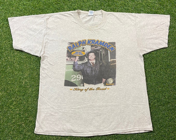 Vintage Ralph Kramden T Shirt Tee Gildan Size Xtra Large XL The Honeymooners Classic American Sitcom CBS Television 1950s
