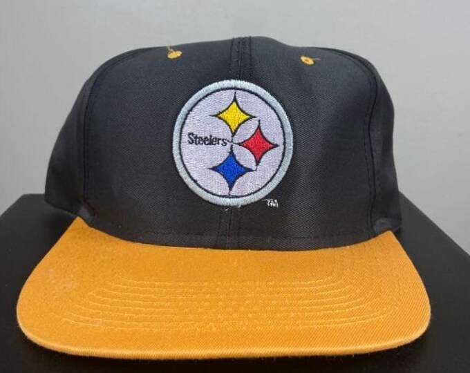 Vintage Pittsburgh Steelers Snapback Hat Cap Logo 7 Pennsylvania NFL Football 90s Classic 1990s