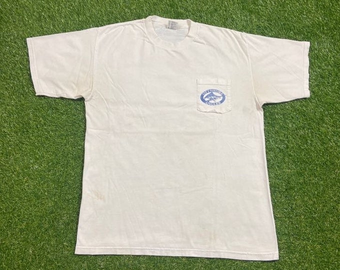 Vintage Offshore Angler T Shirt Tee Made USA Size Xtra Large XL Planet Ocean Fishing Bass Pro Shop 1990s 90s