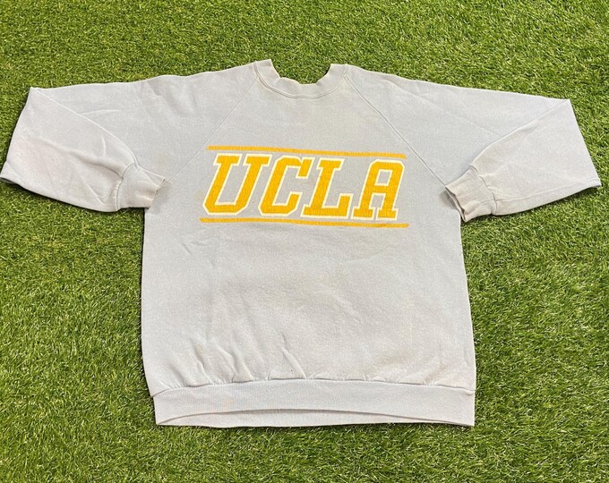 Vintage UCLA Bruins Crewneck Sweatshirt Made USA Size Large L NCAA College Basketball University California Los Angeles Pull Over 1990s 90s