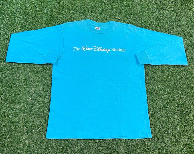 Vintage Walt Disney World Studios Long Sleeve Shirt Made USA Size Xtra Large XL WDW Disneyland Magic Kingdom Mickey Mouse 1990s 90s