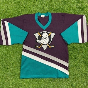 Vintage Anaheim Ducks Jersey CCM Made in Canada Size Small NHL Hockey California Mighty Ducks Classic 1990s 90s Disney