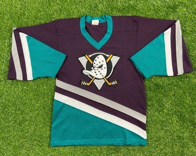 Vintage Anaheim Ducks Jersey CCM Made in Canada Size Small NHL Hockey California Mighty Ducks Classic 1990s 90s Disney