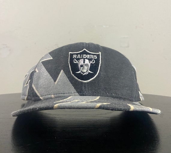 Vintage Oakland Raiders Snapback Hat Cap Made USA OSFA 1990s NFL