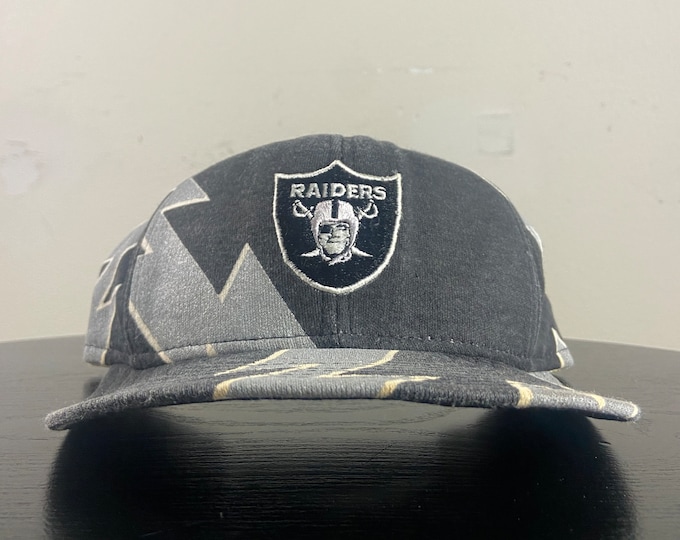 Vintage Oakland Raiders Snapback Hat Cap Made USA OSFA 1990s NFL Football Throwback California Los Angeles Las Vegas Classic