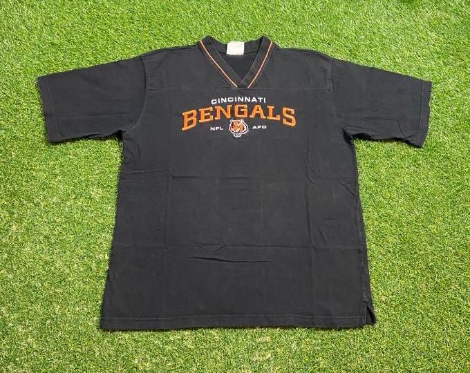 Vintage Cincinnati Bengals T Shirt Tee Size Large L NFL Football Ohio Cleveland 1990s 90s