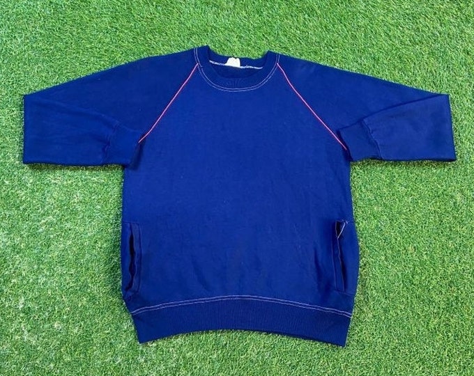Vintage Plain Blue Crewneck Sweatshirt Head Start Size Small S Quality 1990s Oversized Comfy Great Fit Original 90s Pull Over