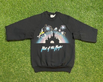 Vintage Magic Kingdom Crewneck Sweatshirt Made USA Size Medium M Walt Disney World Mickey Mouse WDW Disneyland 1990s 90s Pull Over Oversized