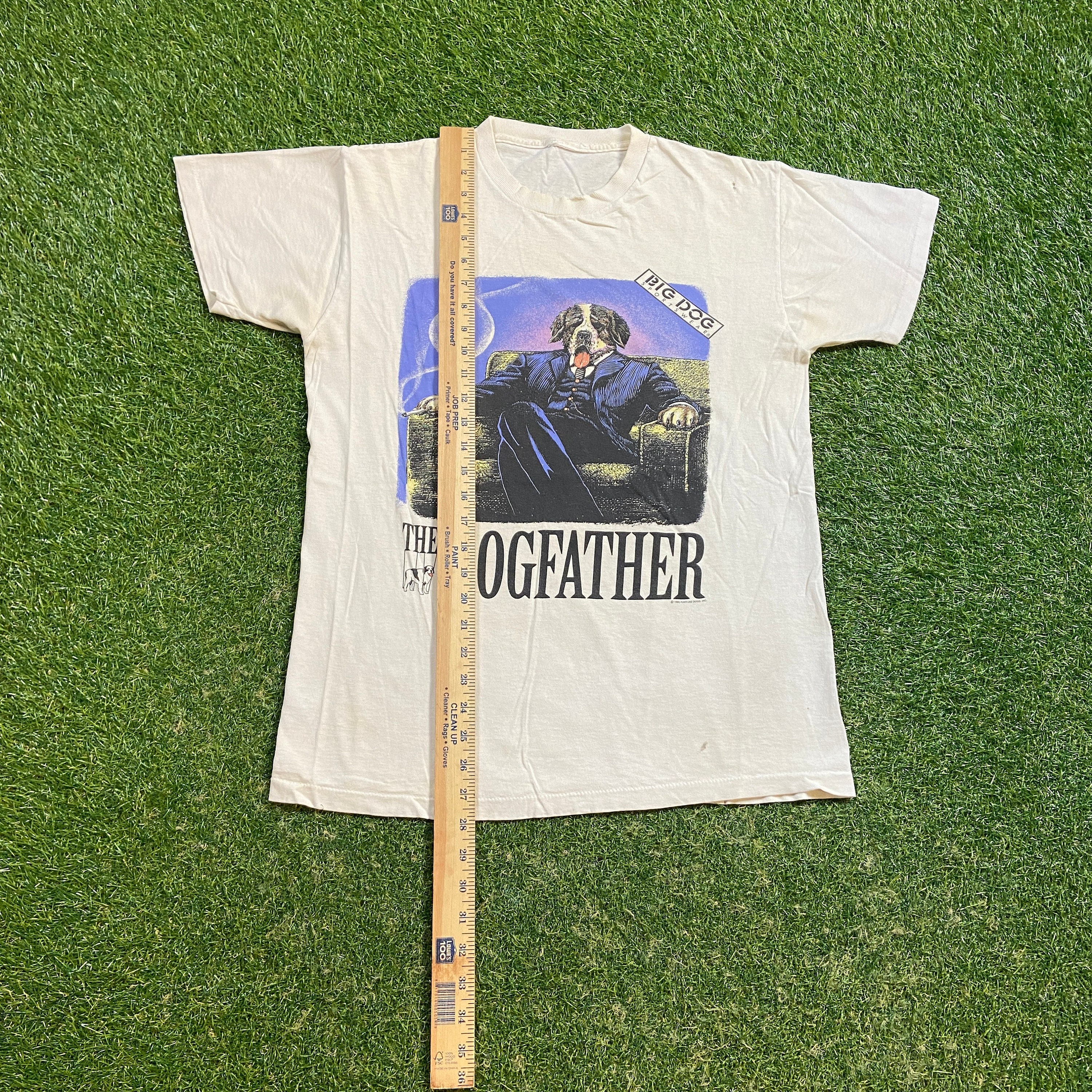 Vintage Big Dogs the Dogfather T Shirt Tee Size Small S Puppy Dog