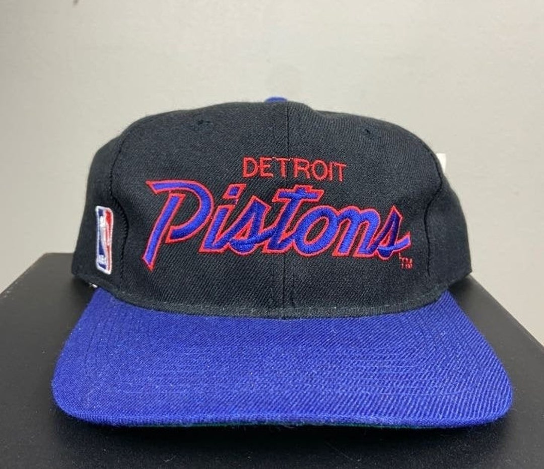 Vintage NWT NBA Detroit Pistons Sports Specialties Shadow Snapback
