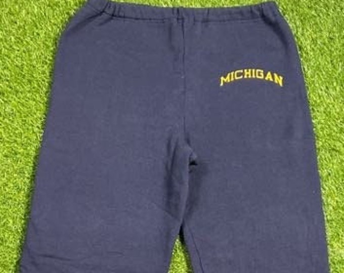 Vintage University of Michigan Wolverines Sweatpants Made USA Size Xtra Large XL NCAA College Football Detroit Big House 1990s 90s