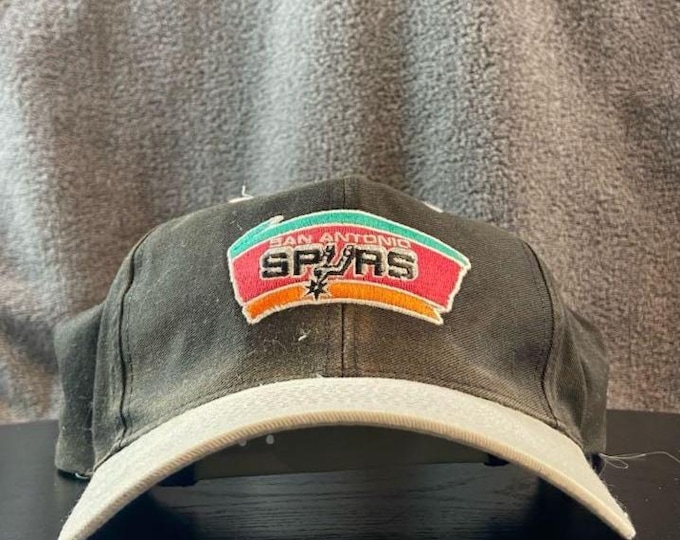 Vintage San Antonio Spurs Snapback Hat OSFA NBA Basketball Texas 1990s 90s Tim Duncan Tony Parker