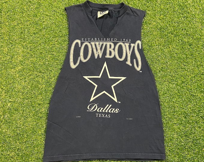 Vintage Dallas Cowboys T Shirt Tee Lee Sport Made USA Size Large L NFL Football Aikman Texas 1990s 90s