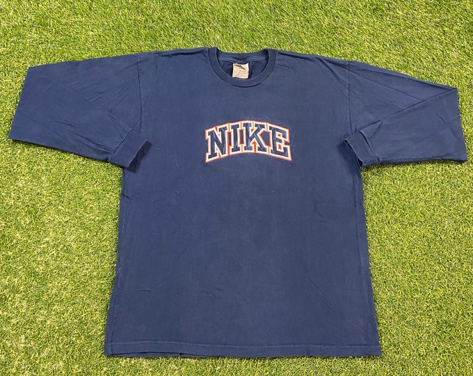 Vintage Nike Long Sleeve Shirt Size Large L Just Do It Jordan Classic Sportswear Nike Air 1990s 90s