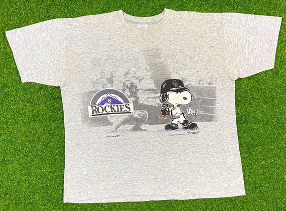 Vintage Colorado Rockies Snoopy Peanuts T Shirt Te
