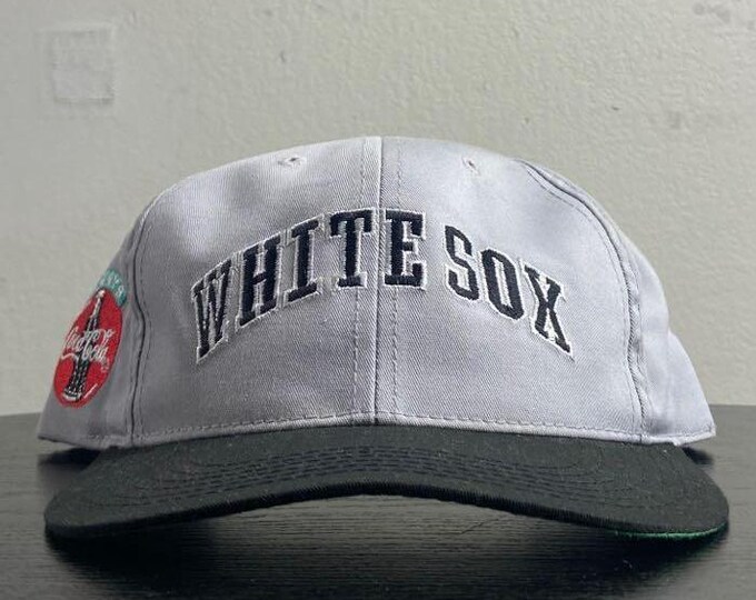Vintage Chicago White Sox Snapback Hat OSFA Illinois MLB Baseball Coca Cola Coke 1990s 90s