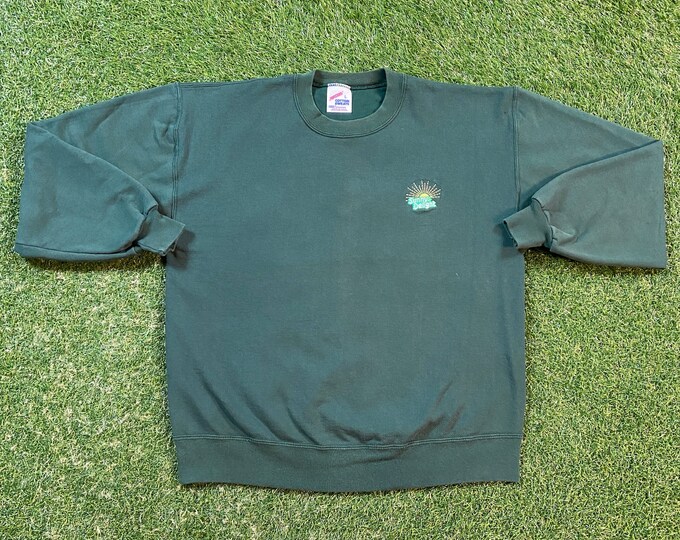 Vintage Sunny Delight Crewneck Sweatshirt Made USA Size Large L Sunny D Minute Maid Orange Juice Florida Citrus 1990s 90s Pull Over