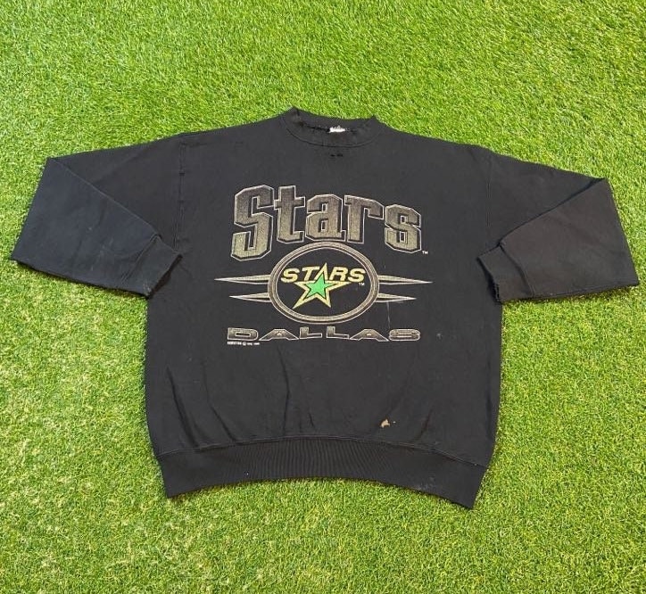 Vintage 90s DALLAS STARS NHL Back Print Salem Sportswear T-Shirt L