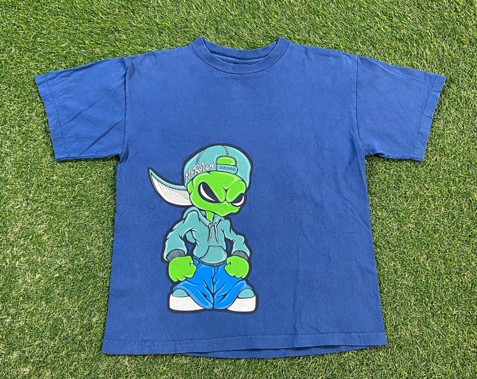 Vintage No Rules T Shirt Tee Made USA Size Xtra Large XL Streetwear Brand Quality 1990s Comfy Great Fit Original 90s All Over Print
