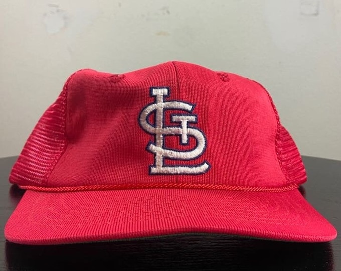 Vintage St Louis Cardinals Snapback Hat OSFA MLB Baseball Missouri Pujols Cards Red 1990s 90s
