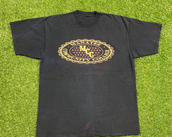 Vintage Manatee Community College T Shirt Tee Size Xtra Large XL Manatee Sarasota State College Florida