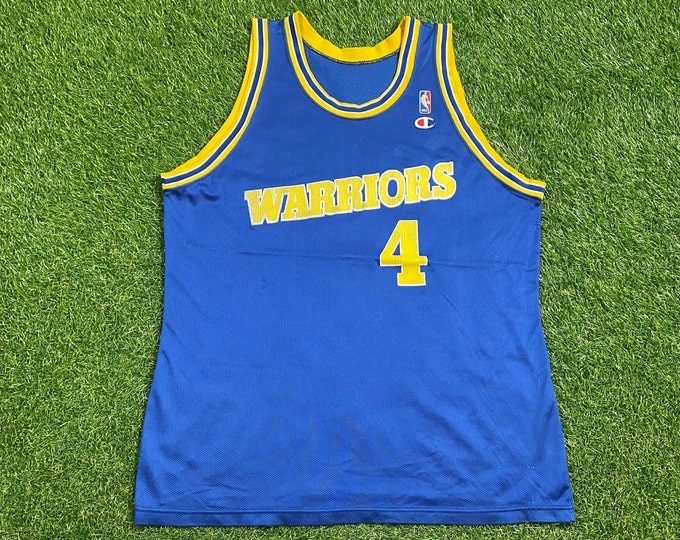 Vintage Golden State Warriors Jersey Champion Size Xtra Large XL NBA Basketball San Francisco California Stephen Curry 1990s 90s