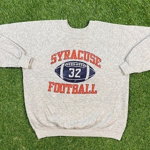 Vintage Syracuse University Crewneck Sweatshirt Champion Made USA Xtra Large XL New York Orangemen NCAA College Ny Pull Over Tri Blend 80s