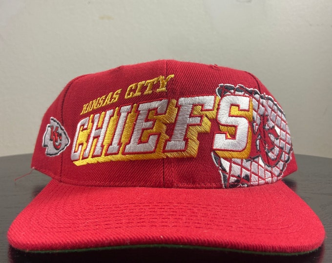 Vintage Kansas City Chiefs Snapback Hat Sports Specialties OSFA NFL Football Super Bowl Champions KC Pat Mahomes 1990s 90s Rare