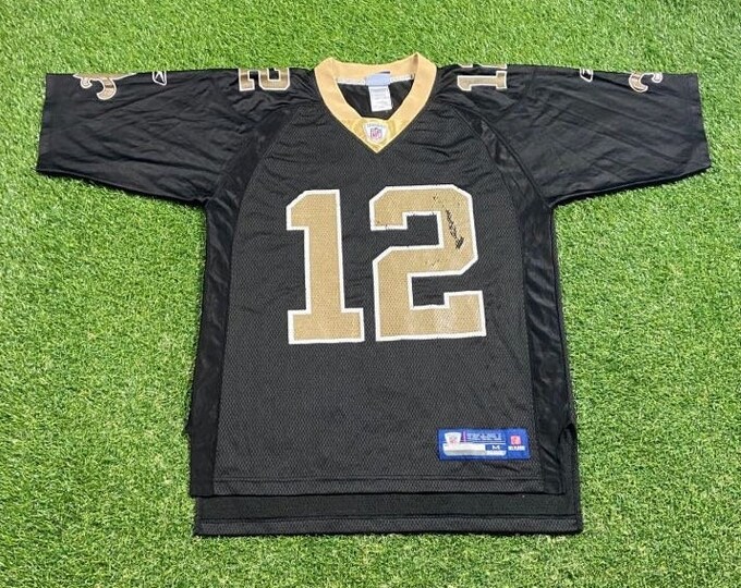 Vintage New Orleans Saints MIchael Colston #12 Jersey Reebok Size Medium M NFL Football Louisiana 00s