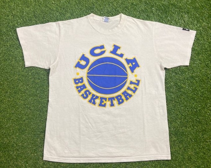 Vintage UCLA Bruins T Shirt Tee Starter Made Usa Size Medium M University California Los Angeles Pasadena NCAA College Basketball 1990s 90s