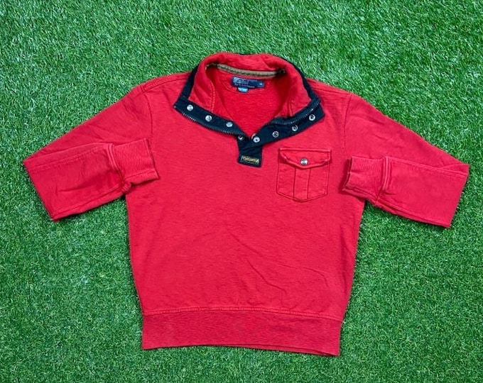 Vintage Polo Ralph Lauren Sweatshirt Sweater Quality 90s Size Medium M RL American Apparel Bear Pull Over Comfy Warm