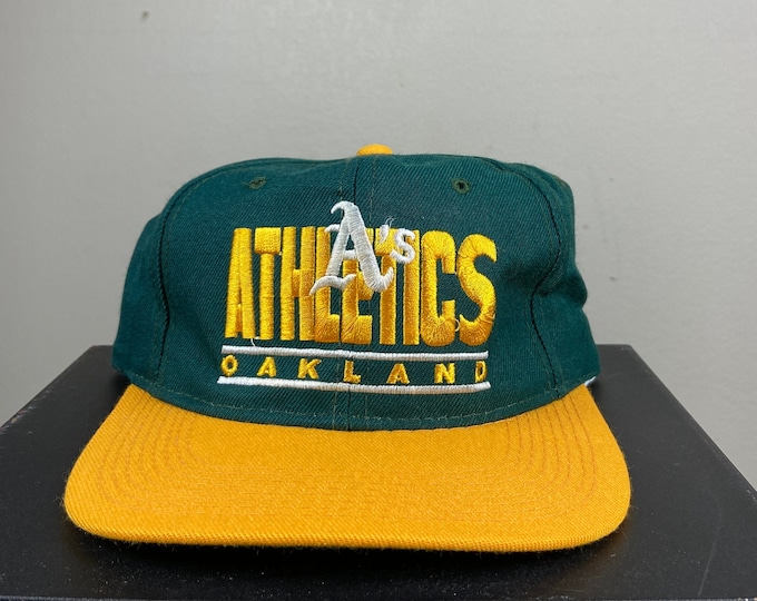 Vintage Oakland A's Snapback Hat Youngan Headwear Athletics California MLB Baseball 90s