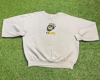 Vintage California State University Crewneck Sweatshirt Size Xtra Large XL NCAA College Football Cal State Bakersfield 1990s 90s Pull Over