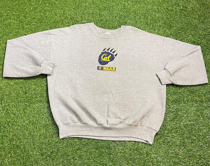 Vintage California State University Crewneck Sweatshirt Size Xtra Large XL NCAA College Football Cal State Bakersfield 1990s 90s Pull Over