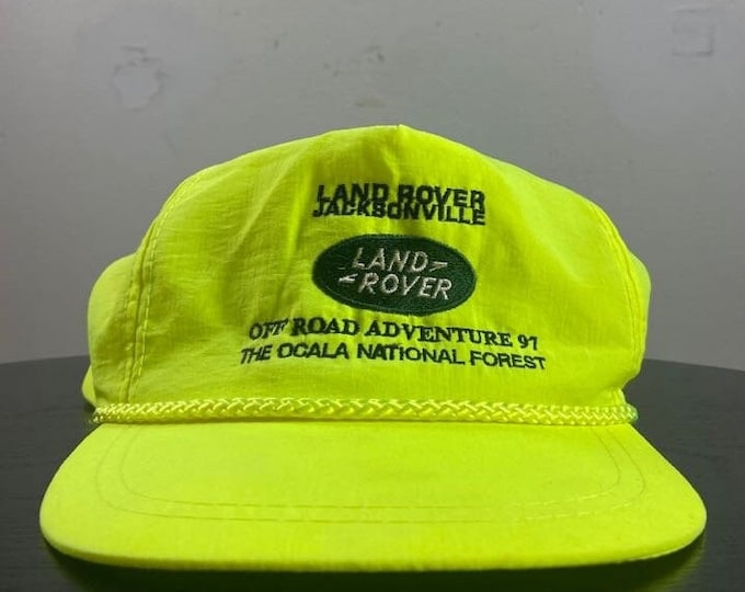 Vintage Land Rover Snapback Hat OSFA Jacksonville Ocala Florida Range Rover Truck Car SUV 1990s 90s