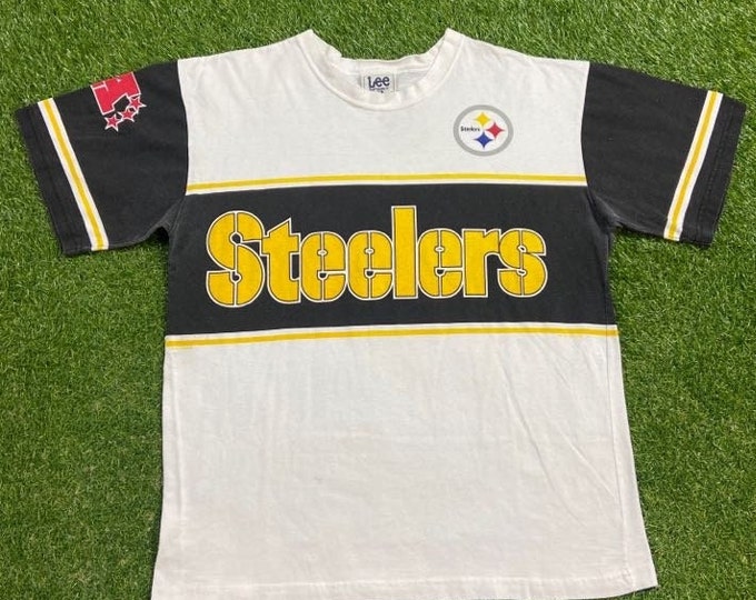 Vintage Pittsburgh Steelers T Shirt Tee Lee Sport Made USA Size Xtra Large XL Pennsylvania NFL Football 1990s 90s