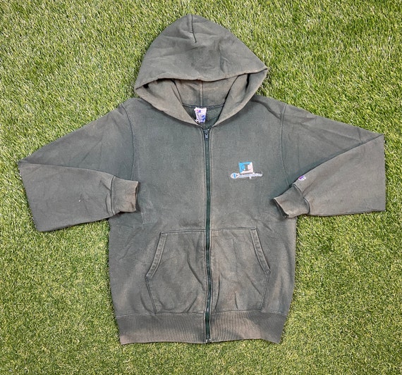 Vintage Plain Green Champion Zip Up Hoodie Sweatshirt Größe - Etsy.de