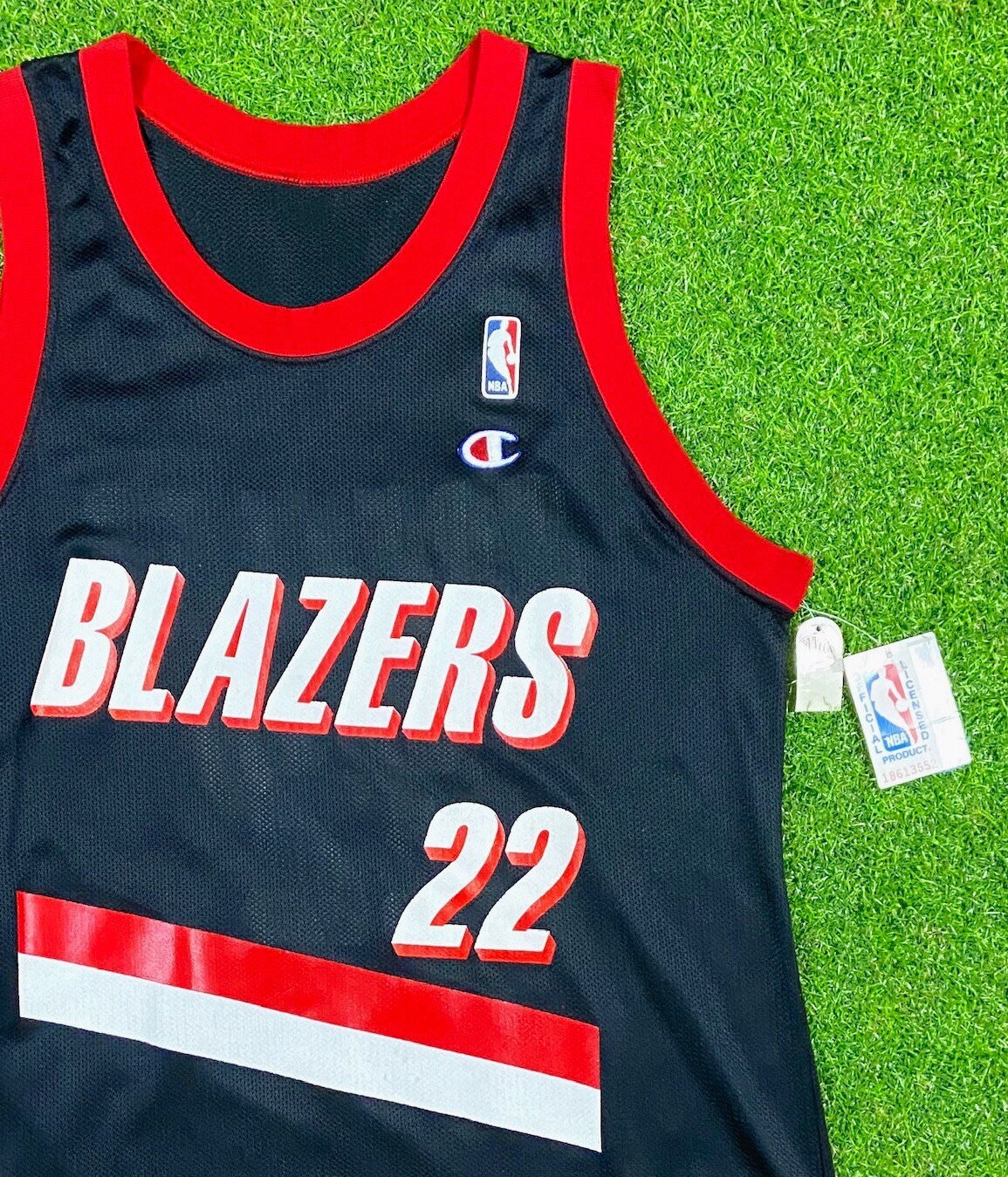 Vtg 90's Portland Trail Blazers HWC Sewn Jersey Majestic 