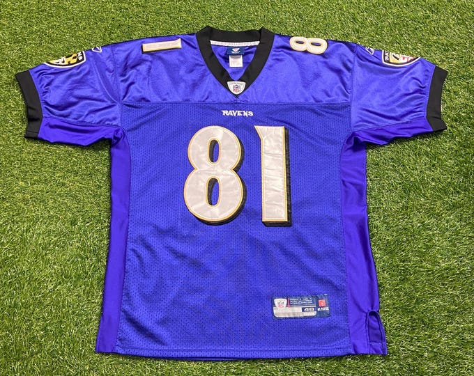 Vintage Baltimore Ravens Anquan Boldin #81 Jersey Reebok Size Xtra Large XL NFL Football Maryland 00s