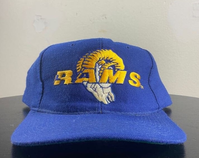 Vintage Los Angeles Rams Snapback Hat New Era OSFA NFL Football LA California St Louis 1990s 90s