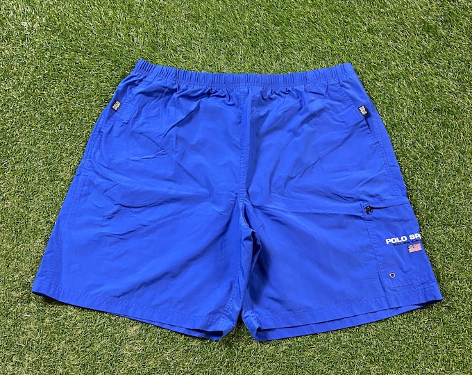Vintage Polo Ralph Lauren Swim Trunks Quality 90s Size Xtra Large XL RL American Apparel Bear Swimwear Board
