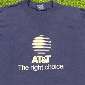 Vintage AT&T T Shirt Tee Made USA Size Xtra Large XL Cellphone ...