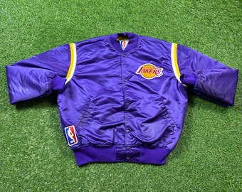 Kobe Bryant Los Angeles Lakers Basketball Varsity Satin Jacket Letterman  Bomber