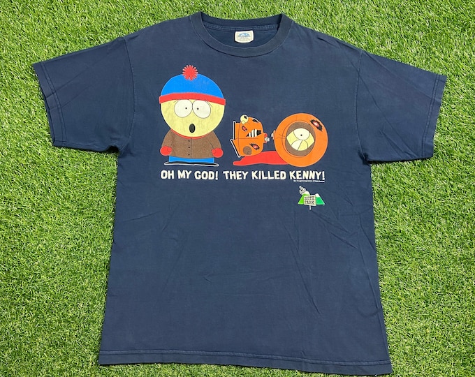 Vintage South Park T Shirt Tee Global Basics Size Large L Classic Adult Cartoon Animation Satire Comedy Comedy Central 1990s 90s