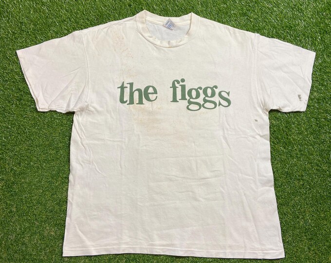 Vintage The Figgs T Shirt Tee Made USA Size Xtra Large XL Alternative Rock Emo Pop Punk Classic Music Band Shirt 1990s 90s