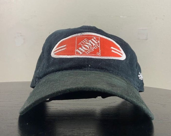 Vintage Joe Gibbs #20 Strap Back Hat Chase Authentics OSFA NASCAR Racing Daytona 500 Home Depot 1990s 90s
