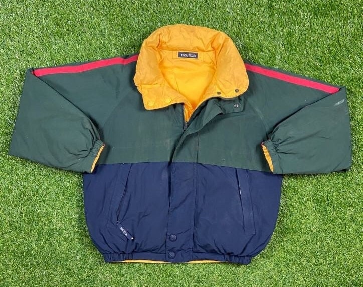 Vintage Nautica Reversible Jacket Size Large L Yacht Sailing Vintage Nautica Reversible Jacket Size Large L Yacht Sailing