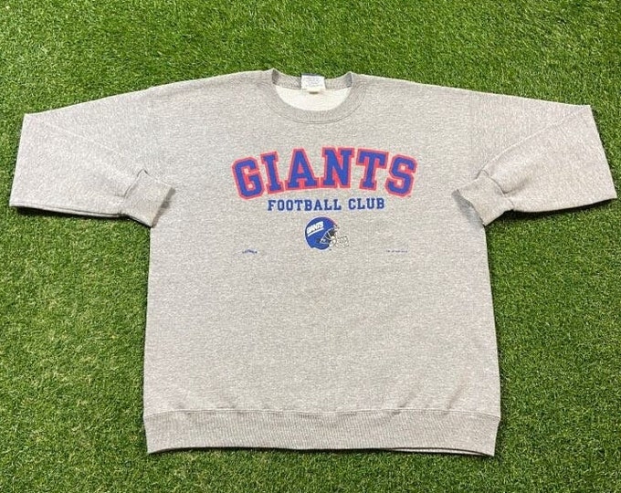 Vintage New York Giants Crewneck Sweatshirt Lee Sport Made USA Size Xtra Large NFL Football Meadowlands Ny Eli Manning Pull Over 1990s